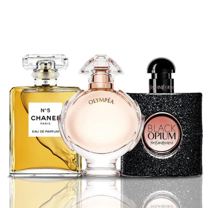 Sada 3 parfumov | Chanel N°5 + Olympea + Black Opium
